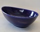 Blaa Eld /Blue Fire Large oval bowl 10 x 25.5 x 18.5 cm  Roerstrand Sweden by 
Hertha Bengtsson