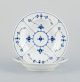 Royal Copenhagen Blue Fluted Plain, two deep porcelain plates.