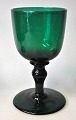 Pegasus – Kunst - Antik - Design presents: Collection of green white wine glasses, mid 19th century Denmark.