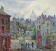 L'Art presents: Mogens Vantore (1895-1977), listed Danish artist, oil on canvas.Cityscape from Montmartre, ...