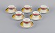 L'Art presents: Paloma Picasso for Villeroy & Boch, Germany. A set of six coffee cups with saucers from the "My ...