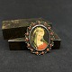 Harsted Antik presents: Miniature painting of the Virgin Mary in a brooch