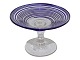 Antik K presents: Kastrup GlassSmall sugar dish with blue stripes from around 1886