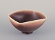 Berndt Friberg for Gustavsberg, Sweden. Unique Studiohand ceramic bowl with 
brown-toned glaze.