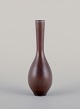 Berndt Friberg for Gustavsberg, Sweden. Unique Studiohand ceramic vase in brown 
tones.