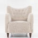 Roxy Klassik presents: Danish cabinetmakerReupholstered lounge chair in 'Moonlight' lambskin.1 pc. in ...