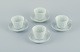 Friedl Holzer-Kjellberg (1905-1993) for Arabia, Finland, a set of four pairs of 
coffee cups and saucers in rice porcelain.