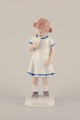 Bing & Grøndahl, Denmark. Rare porcelain figurine. Young girl with ice cream.