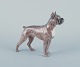 Royal Copenhagen, porcelænshund, stående boxer.
