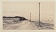 Carl Bloch (1834–1890). Radering, dansk landskab med sejlbåde.