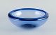 Holmegaard, Denmark. "Provence" bowl in blue art glass.