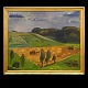 Aabenraa Antikvitetshandel presents: Ebba Carstensen, 1885-1967, oil on canvas. Landscape. Signed and dated ...
