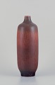 L'Art præsenterer: Carl Harry Stålhane (1920-1990) for Rörstrand, Sverige. Stor vase i harepelsglasur i brune ...
