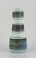 L'Art presents: Gunnar Nylund (1904-1997) for Rörstrand, Sweden."Banderillo" vase with beautiful green-toned ...