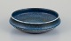 Carl Harry Stålhane (1920-1990) for Rörstrand. Ceramic bowl with blue-toned 
glaze.