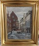 K. Molter: painting from Magstræde In Copenhagen