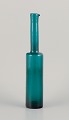 Nanny Still (1926-2009) for Riihimäen Lasi, Finland. 
Vase/bottle in turquoise mouth-blown art glass.