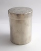 Lundin Antique presents: Jens Christian Thorning, Copenhagen 1831-1863. Cylinder shaped silver can. Height 10.4 ...