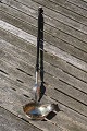 Antikkram presents: Well maintained punch ladle about 45cm of silver with dark wooden shaft with ivory bud from ...