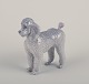 Royal Copenhagen, rare porcelain figurine of a Standard Poodle.