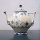 Royal Copenhagen, blue fluted full lace; teapot of porcelain nr. 1117