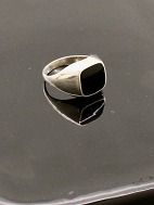 Sterling sølv ring med onyx