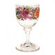 Aabenraa Antikvitetshandel præsenterer: Emaljedekoreret glas med rosenmotiver. Holmegaard Glasværk ca. år ...