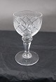 Antikkram præsenterer: Christiansborg krystalglas med facetsleben stilk. Snapseglas 8,5cm