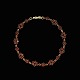 Hermann 
Siersbøl. 14k 
Gold Bracelet 
with Garnets.