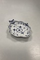 Royal Copenhagen Blue Fluted Full Lace Leaf Shaped Dish No 1076