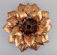 L'Art presents: 
French 
designer. Large 
ceiling/wall 
lamp in gilt 
metal.