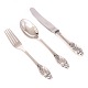 Aabenraa 
Antikvitetshandel 
presents: 
Evald 
Nielsen No. 6 
lunch 
sterlingsilver 
lunch cutlery 
for 6 persons. 
21 ...