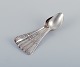 Christofle, France. A set of six dinner spoons in plated silver.