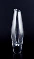 Sven Palmquist for Orrefors, Sweden.
Tall and slim art glass vase in clear glass.
