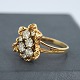 A diamond ring in 14k gold, total app. 1,00 ct.