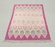 Swedish textile designer.
Handwoven carpet in pure wool. Rölakan technique.