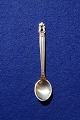 Konge or Acorn Georg Jensen silver flatware, 
gilded mocha spoons or alt spoons 8.3cm