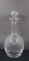 Christiansborg Danish crystal glass service. 
Carafe with original stopper 25cm