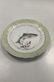 Danam Antik 
presents: 
Royal 
Copenhagen 
Green Dinner 
Fish Plate No 
919/1710 with 
Salmo Trutta
