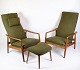 Set Of 2 Armchairs With Stool - Teak - Green Fabric - Alf Svensson - Fritz 
Hansen - 1960s
Great condition
