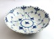 Royal Copenhagen. Blue fluted, full lace. Round bowl. Model 1018. Height 6 cm. 
Diameter 21 cm. (1 quality)