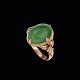 Bestik.dk 
presents: 
Art 
Nouveau 14k 
Gold Ring with 
Jadeite.