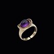 Bestik.dk 
presents: 
Hans 
Hansen. Danish 
14k Gold Ring 
with Amethyst.