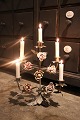 K&Co. presents: 
Old French 
church 
candlestick in 
bronze with 
room for 5 
candles...