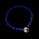 Lapis Lazuli 
perlekæde med 
diamantlås i 
14k guld og ...
