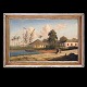 Aabenraa 
Antikvitetshandel 
presents: 
Landscape 
from Java circa 
1880. Signed by 
unidentified 
artist, oil on 
...