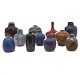 Aabenraa 
Antikvitetshandel 
presents: 
Collection 
of ten 
miniature 
stoneware vases 
by Nils 
Thorsson for 
Royal ...