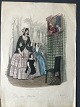 Koloreret 
litografi af 
Jules David 
1846 - 
Modebillede .