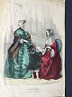 Farvelitografi 
- Dame mode 
1852.