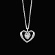 Bestik.dk presents: Georg Jensen. Sterling Silver Artist Heart Pendant 2005 - 'Lovely'